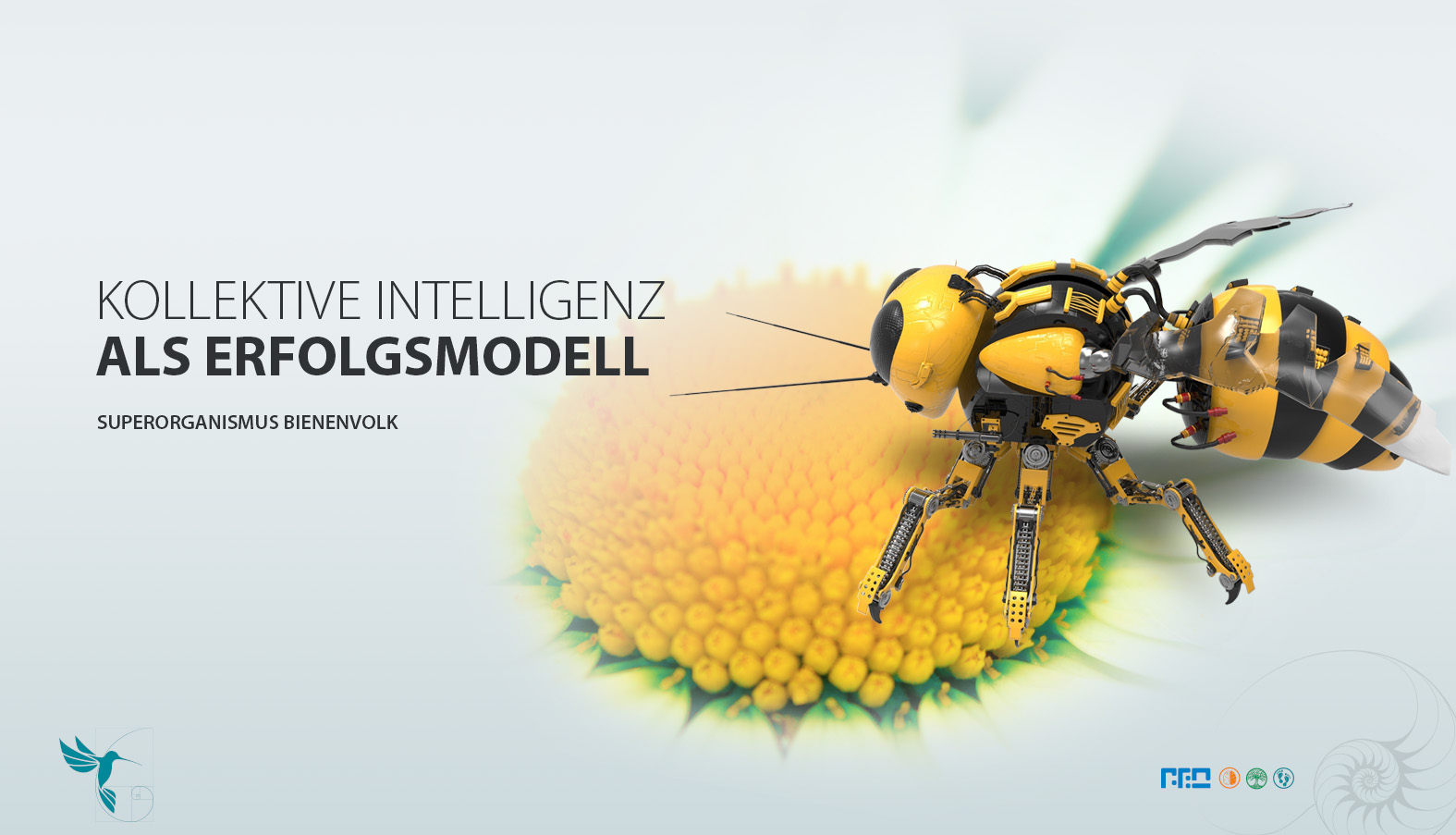 turqouise 05 biene robot de